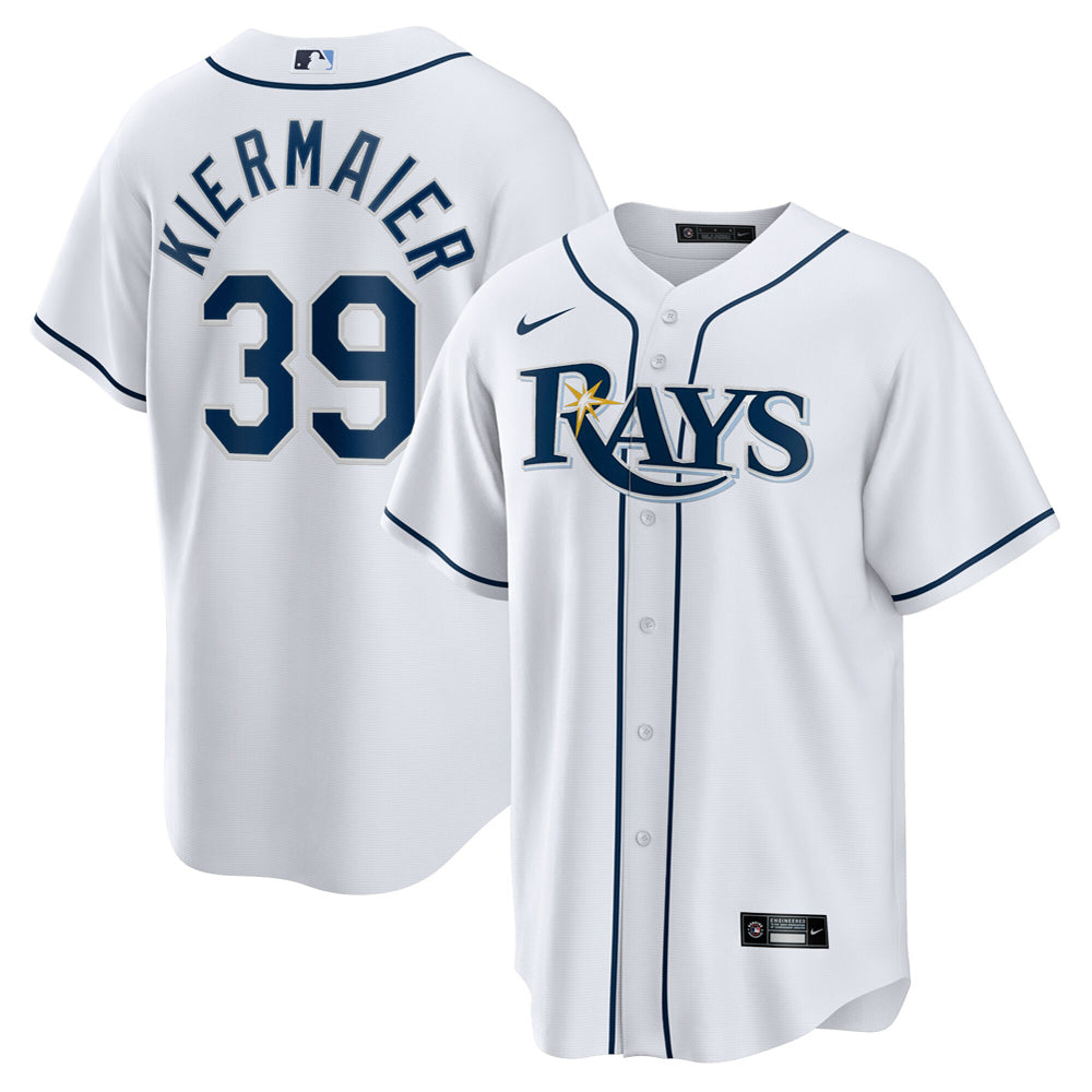 Men's Tampa Bay Rays Kevin Kiermaier Home Player Name Jersey - White