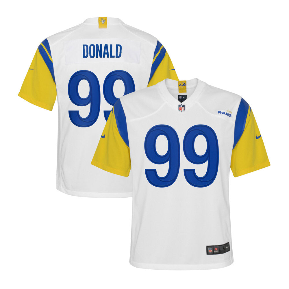 Youth Los Angeles Rams Aaron Donald Alternate Game Jersey White
